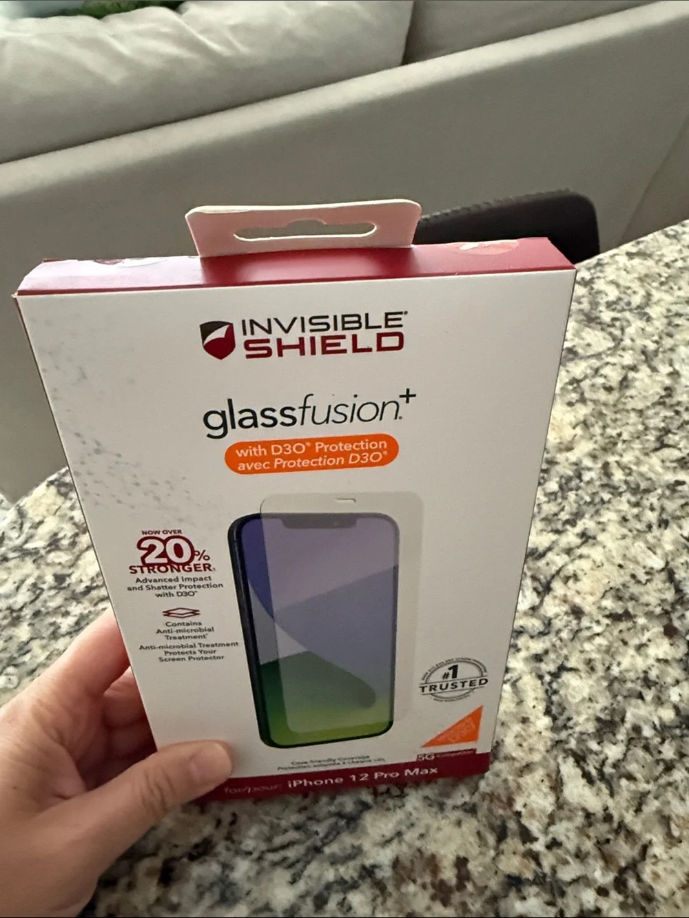 GlassFusion+ Screen Protector for iPhone 12 Pro Max - Clear